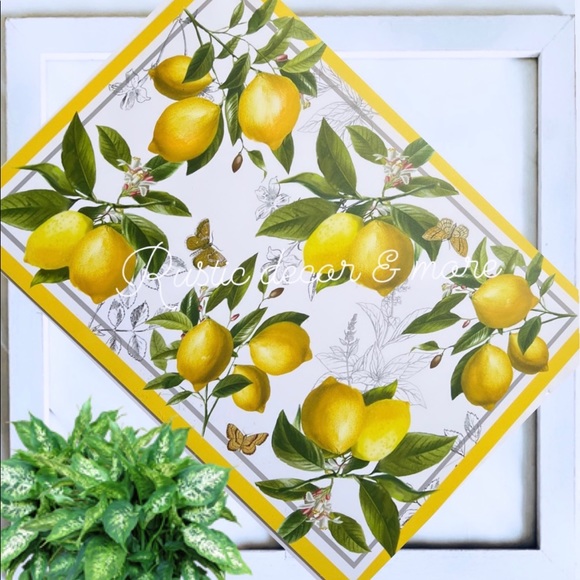 🍋Farmhouse Lemon Placemats Set of (6) - Picture 1 of 1